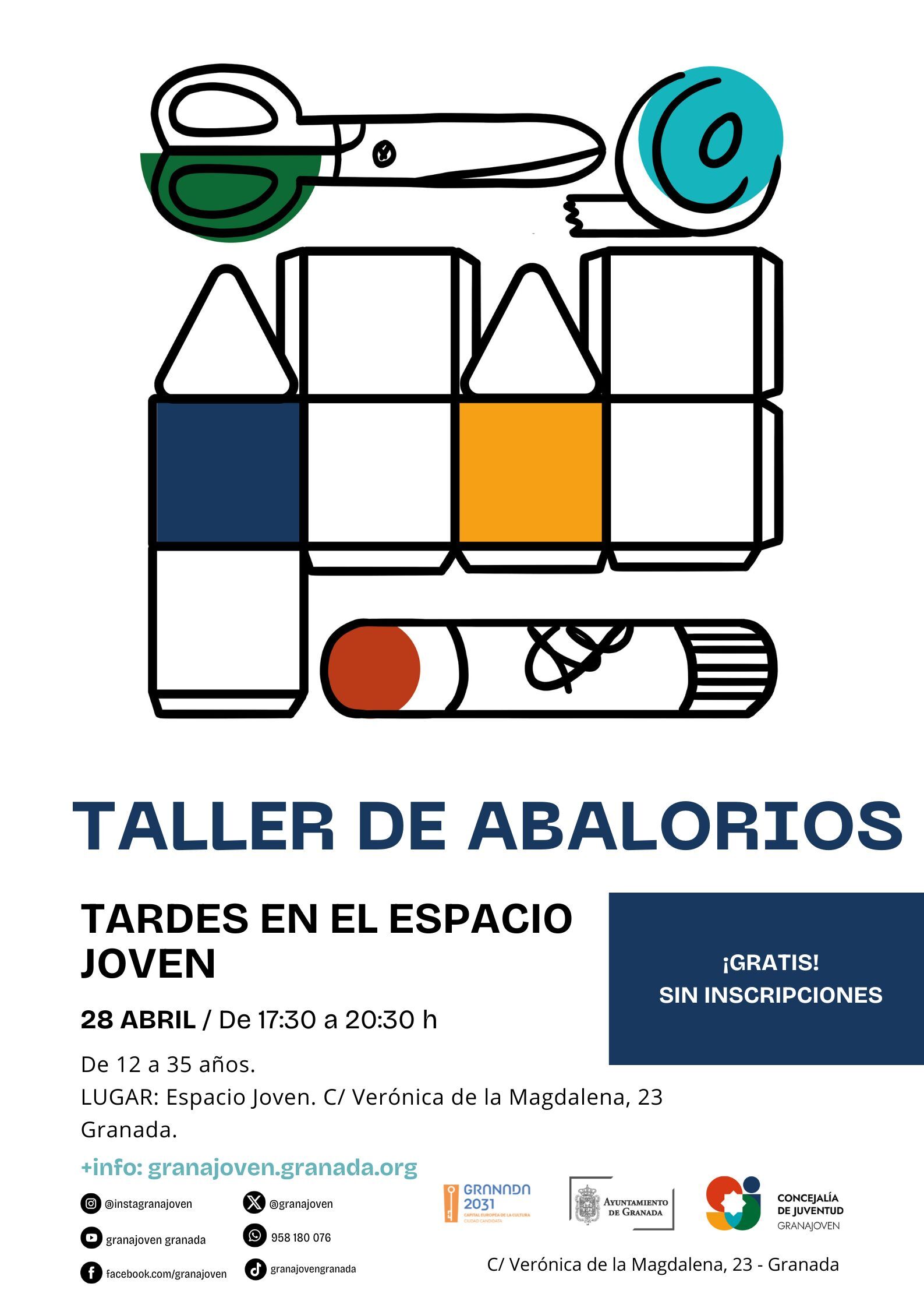 Tardes en el Espacio Joven - taller de abalorios